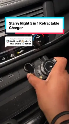 Replying to @leidilazarus it’s an air freshener for your car🤭 #phonecharger #springglowupchallenge #carsoftiktok #fastcharging #carhacks #cars #5in1 #caressentials #retractablecarcharger 