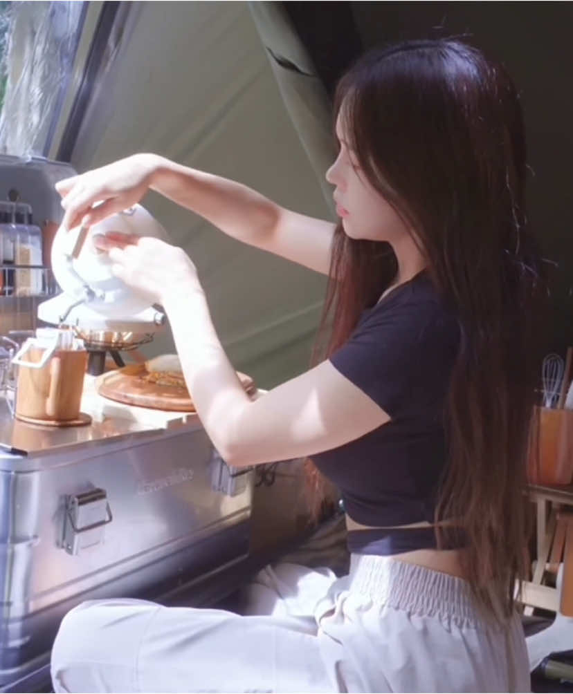 Camping in a peaceful valley in a heavy rain shower #girlcamping #camp #camping #Outdoors #asmr #relax #Vlog 