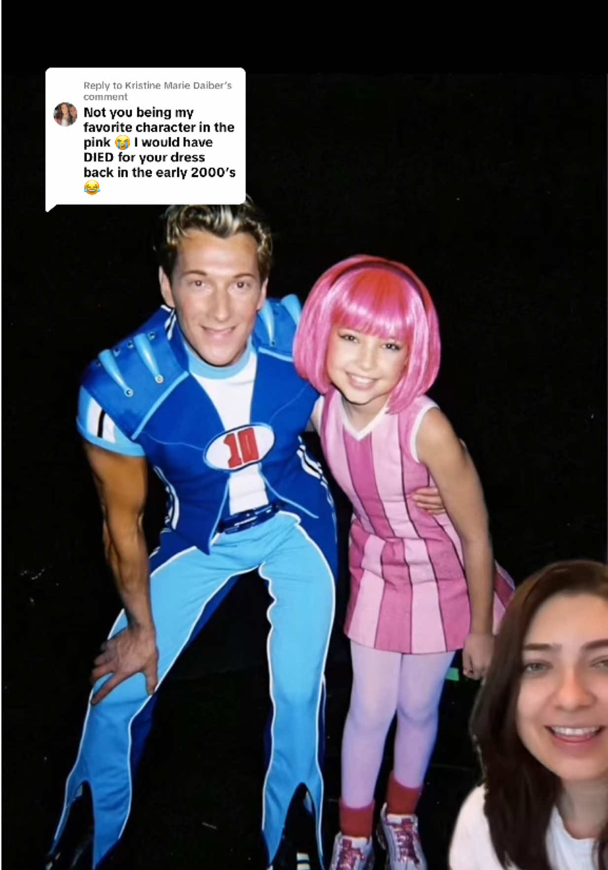 Replying to @Kristine Marie Daiber i played stephanie in the pilot episode (which is basically a test episode to sell the show). the basic version of this dress was created first for the stage version, but they finalized the design that went onto the tv show y’all know and love with me! here’s some other pics from filming! #lazytown 