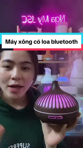 Giới thiệu cho cả nhà một em máy vừa xông tinh dầu vừa nghe được nhạc giá cực tốt #ngamyjsc  #mayxongtinhdau #loabluetooth #khumui 