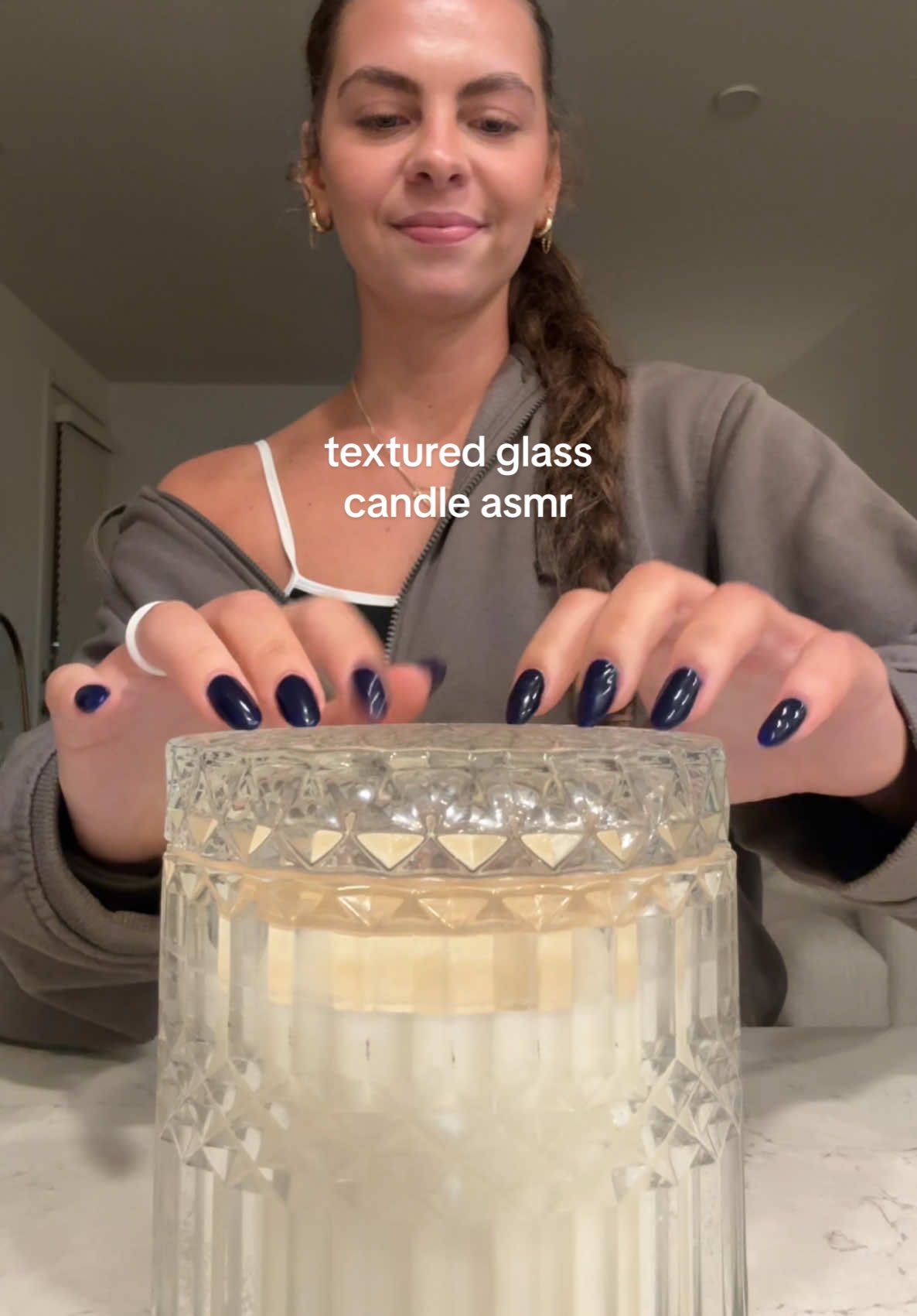 What do we think should an asmr vid with this candle be a daily thing? 🕯️😌✨ #texturedglassasmr #lofiamr #tappingasmr #scratchingasmr #asmrtingles #satisfying #fastasmr #beginnerasmr #badasmr #asmr