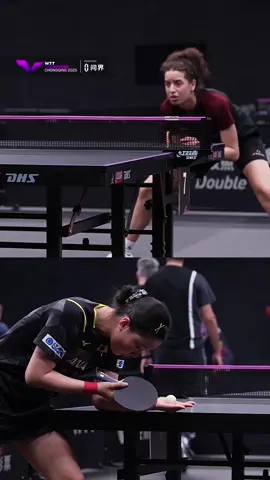 The cutest crossover 🥰  Hana Goda is next up on the Infinity ♾️ Arena - with the help of new sparring partner Miwa Harimoto 🌟  #WTTChongqing #WTTChampions #TableTennis