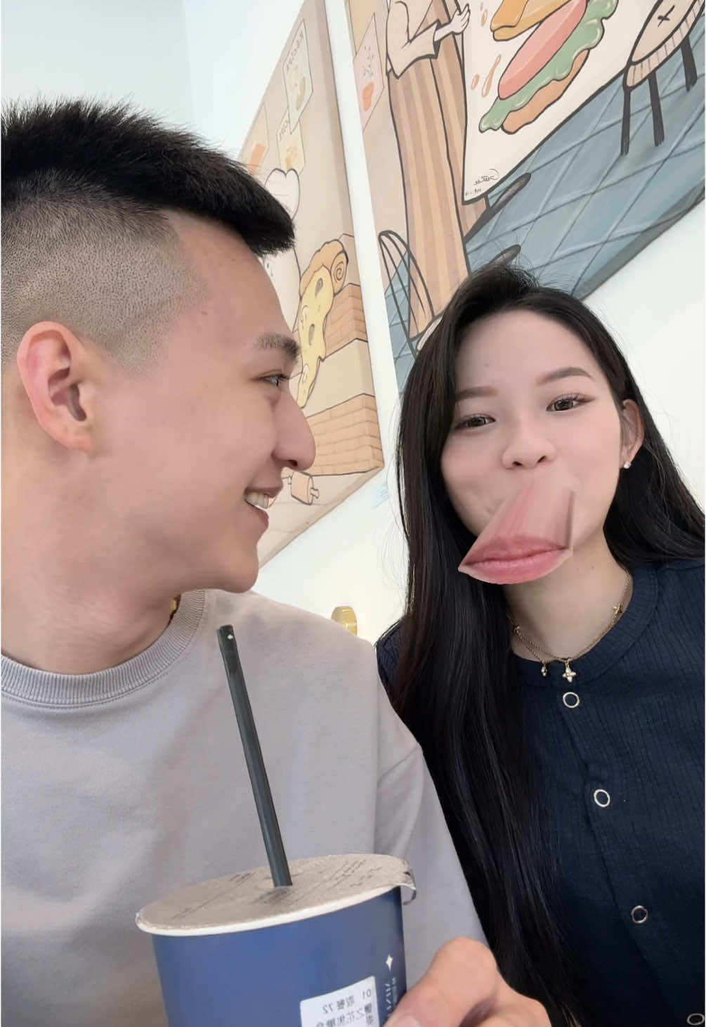 偷喝被發現@子紳 #fyp #情侶 