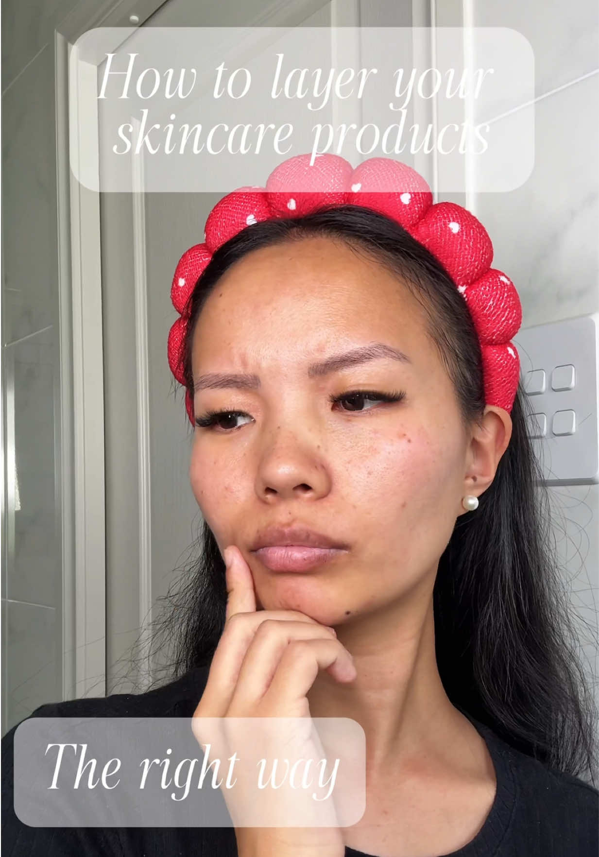 The right way to layer your skin care products✨ #creatorsearchinsights #skincare #skincareroutine #trending 