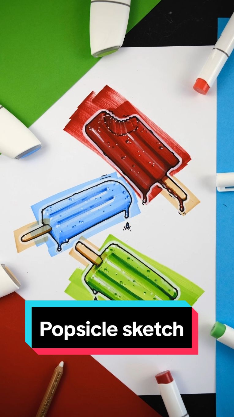 Last week it was 17 degrees here in the Netherlands, that means time for popsicles! Full video on youtube and prints are available at: stevendegroot.com or link in my bio . . . #popsicle #idsketches #designsketch #industrialdesign #sketchingdaily #sketchings #designer #sketches #design #designstudio #pencilsketch #dailysketch #sketchaday #productdesign #designer #productsketch #artsandcrafts #cold #kaweco #designskills #sketch #scribbles #popsicles #arts #idsketching #sketchzone #sketchy #icecream #markersketch
