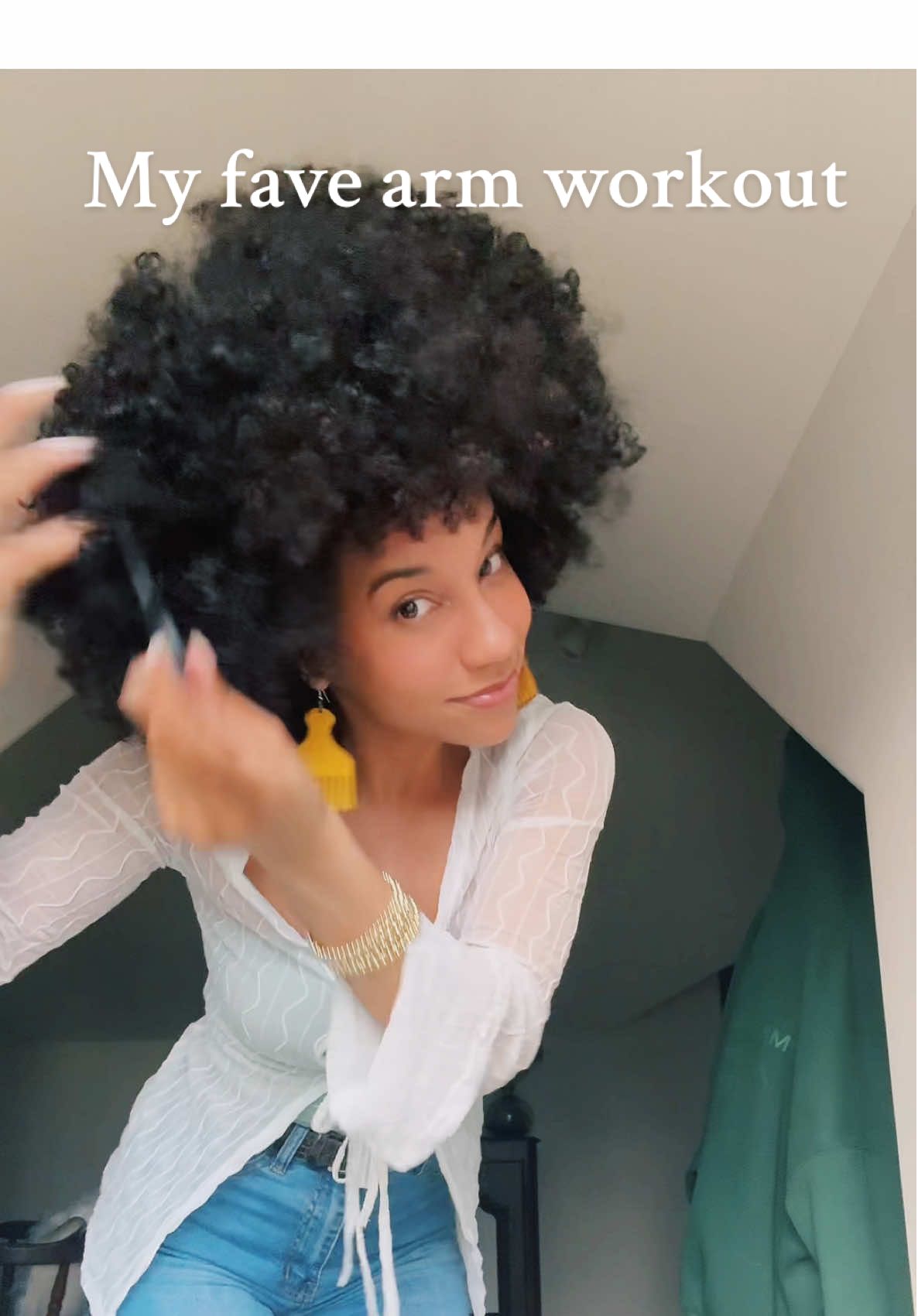 My daily arm workout routine 😂♥️🪮 