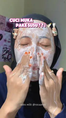 cuci muka pake susu biar makin cerah? G2G ada aja gebrakannya😭#cleanser #facialwash #cleanserviral #facewashviral #milkcleanser #glad2glow #foryoupage #foryou #trending 