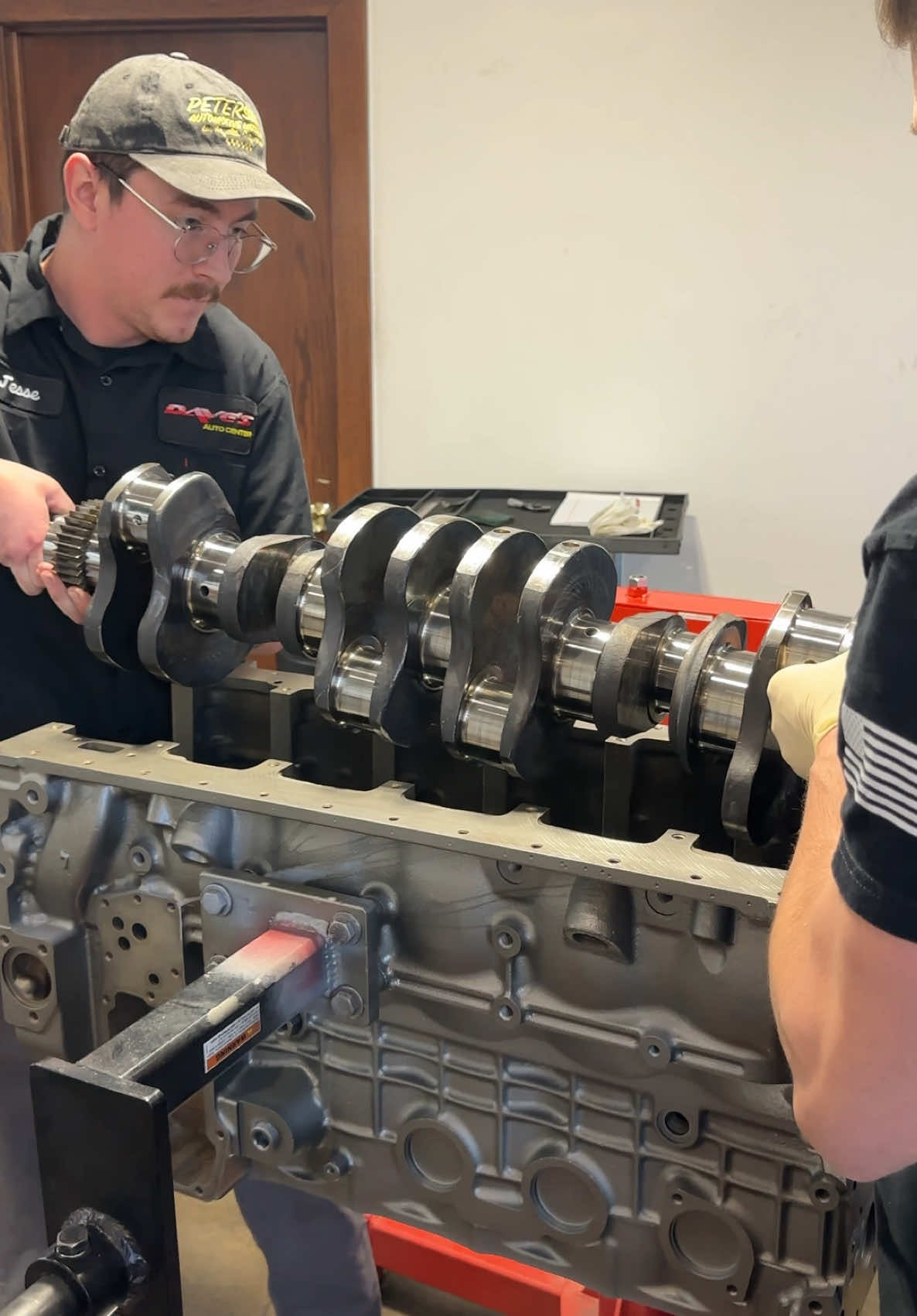 This is an absolute must for us, here’s why! Align honing main bores on engines #enginebuild #enginerepair #autoshop #carrepair 