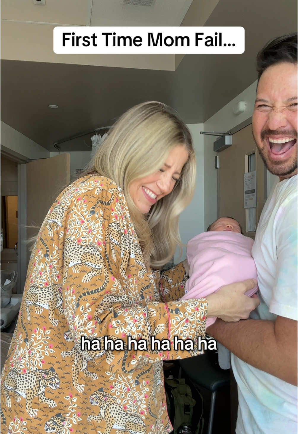 😂 first time shooting content holding my baby, and I actually called her this #firsttimemom #husbandwifecomedy #newmom #newmom #momfail 