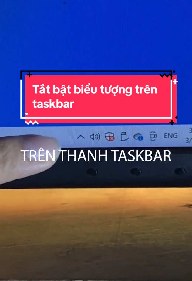 Tắt bật biểu tượng trên taskbar#pctips #thuthuatmaytinh #hoccungtiktok #LearnOnTikTok #taskbar #huongdan #xuhuong #xuhuongtiktok 