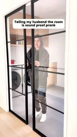 Telling my husband the room is sound proof prank 🤪🤪🤪#funny #funnyvideo #scared #scarecam #scary #foryou #scareprank #prank 