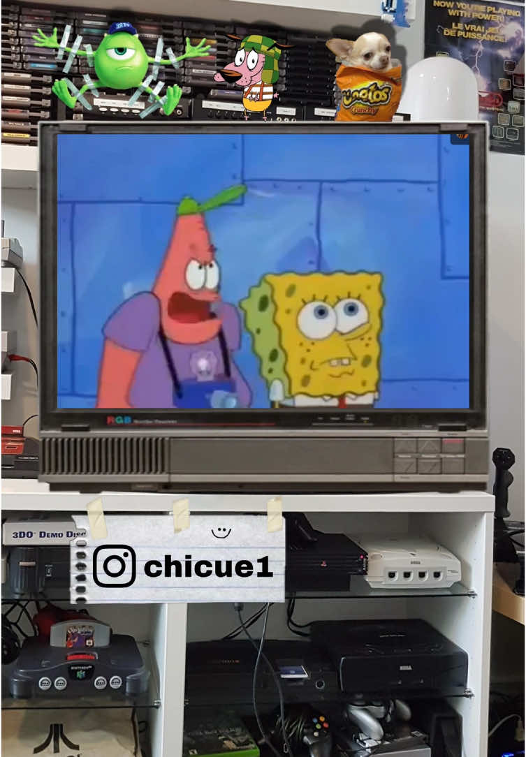 BOB ESPONJA: REY NEPTUNO QUEMA A PATRICIO #elayeresnostalgia #retro #recuerdostv #infancia #comercialesantiguosmexico #fypシ #viral #bobesponja #bobesponjaypatricio 
