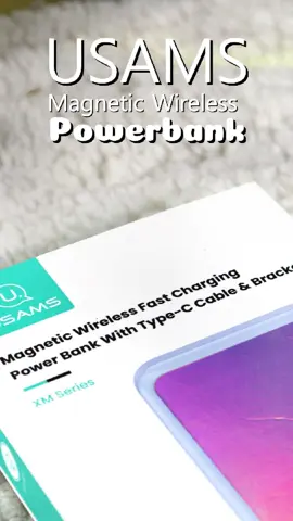 Tired of tangled cords? The USAMS wireless power bank is your solution for effortless charging. #USAMS #WirelessConvenience #PowerOn #fyp #foryoupage #foryou #trending