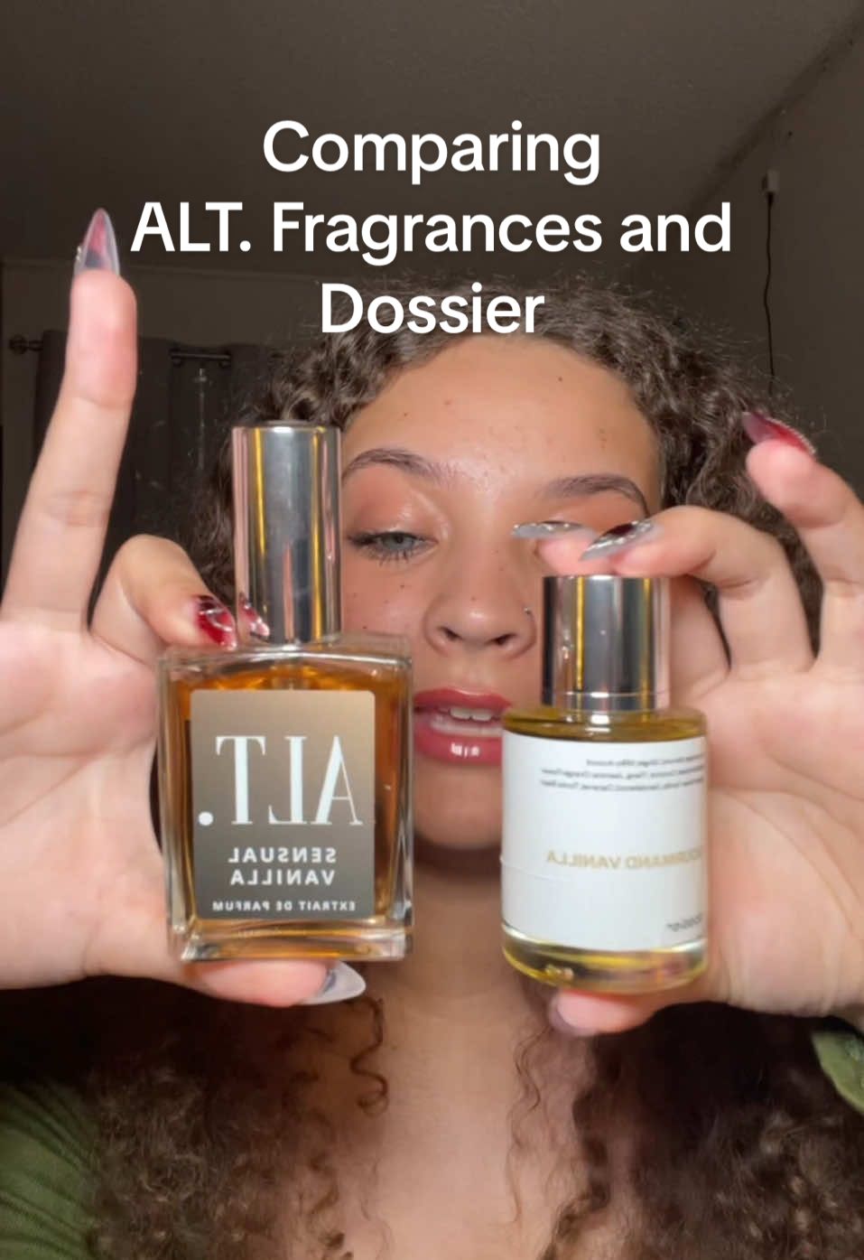 Comparing Gourmand Vanilla by @Dossier Perfume and Sensual Vanilla by @ALT. Fragrances #perfumetiktok #perfumetok #fragrances #fragrancetiktok #fragrancetok #dossier #altfragrances #creatorsearchinsights 