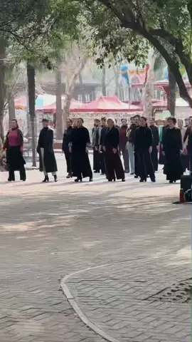 Dreams have no age limit! Chinese grandmas strut their stuff on a park catwalk. #viralvideo
