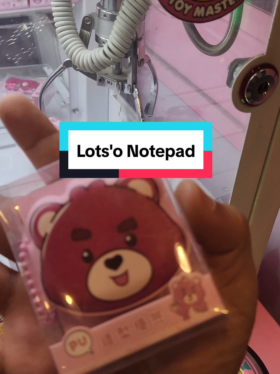 Lots'o Notepad #tomsworld #arcade #clawmachine #win #fypツ #fyp #pov #bear #fyppppppppppppppppppppppp #toystory #lotsohugginbear 