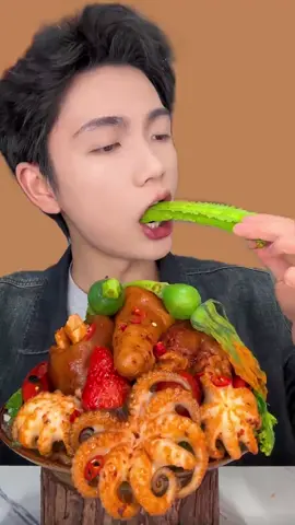 开饭啦!护栏饭一天不吃就想的慌 #mukbang #asmr #lùn⚡ 