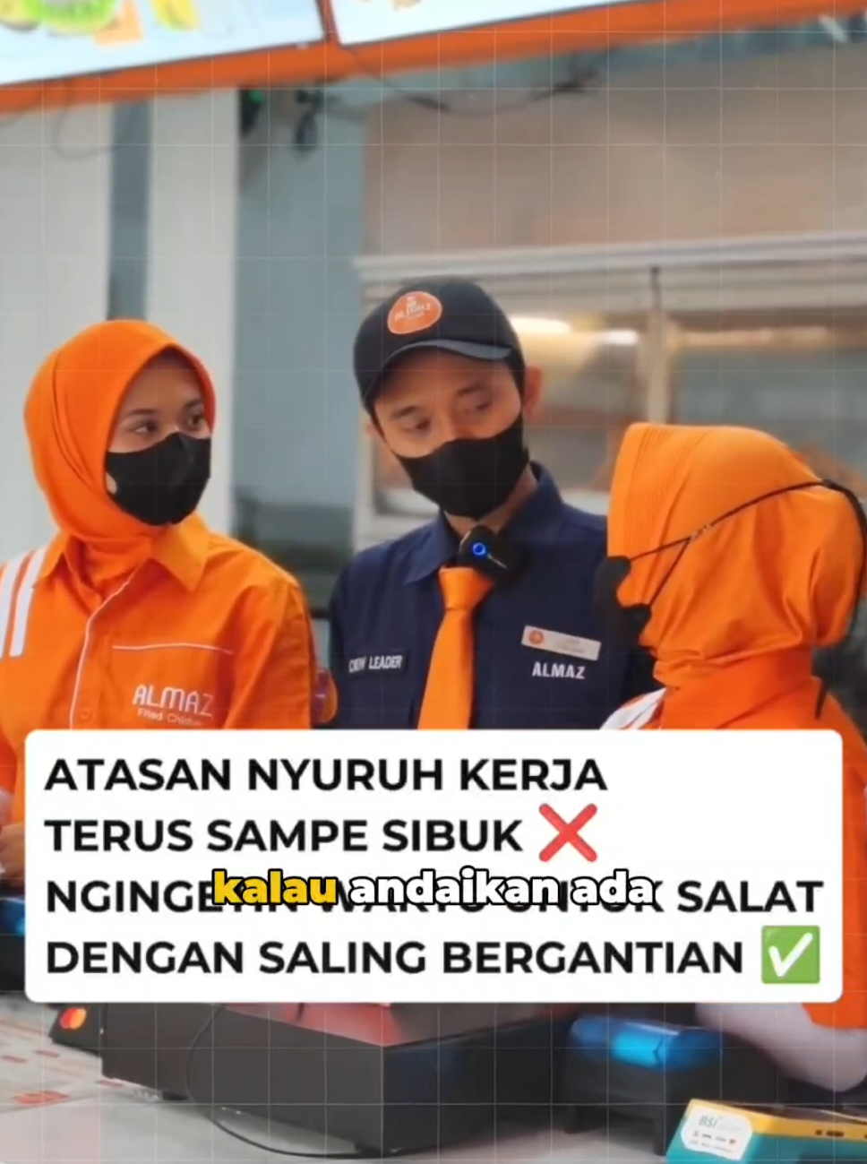 Utk jadi karyawan yang bervalue, harus Bertaqwa. Taqwa itu mereka yang beriman kepada yang gaib, melaksanakan sholat, dan menginfakkan sebagian rezeki yang Kami berikan kepada mereka. (QS. Al-Baqarah 2: Ayat 3) . Jadi Tugas utama seorang Manager harus sholat dan mengingatkan Teamnya utk Sholat. #family #motivation #inspiration #fyp 