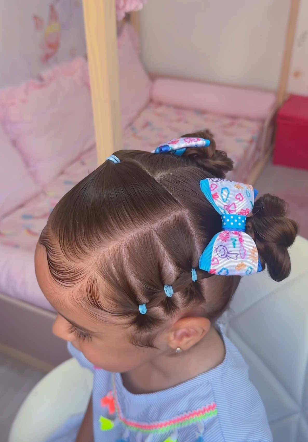 Penteado de hoje ❤️ Já salva para fazer depois ✅ #penteados #penteadosimples #penteadosfaceis #peinados #hairstyle #babyhair 