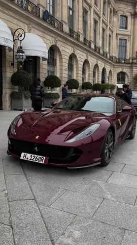 The 812.               #carspotting #ferrari #812superfast #812competizione #812gts #placevendome #supercar #foruyou #for #pourtoii #edit #dreamcar #Lifestyle #monney  #hypercar #ritz #car