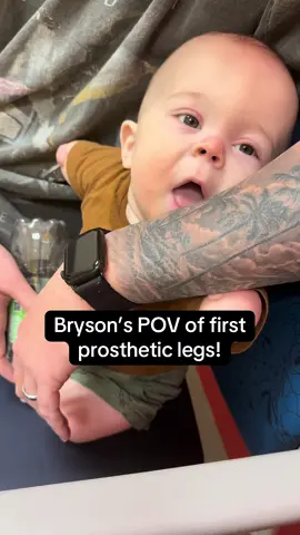 For those of us who were wanting Bryson’s perspective on his first pair of legs🤪🤣 #fyp #starfish #foryou #limbdifference #limbdifferenceawareness #luckyfin #paralympics #dayinmylife #dayinthelife #prosthetics #baby 