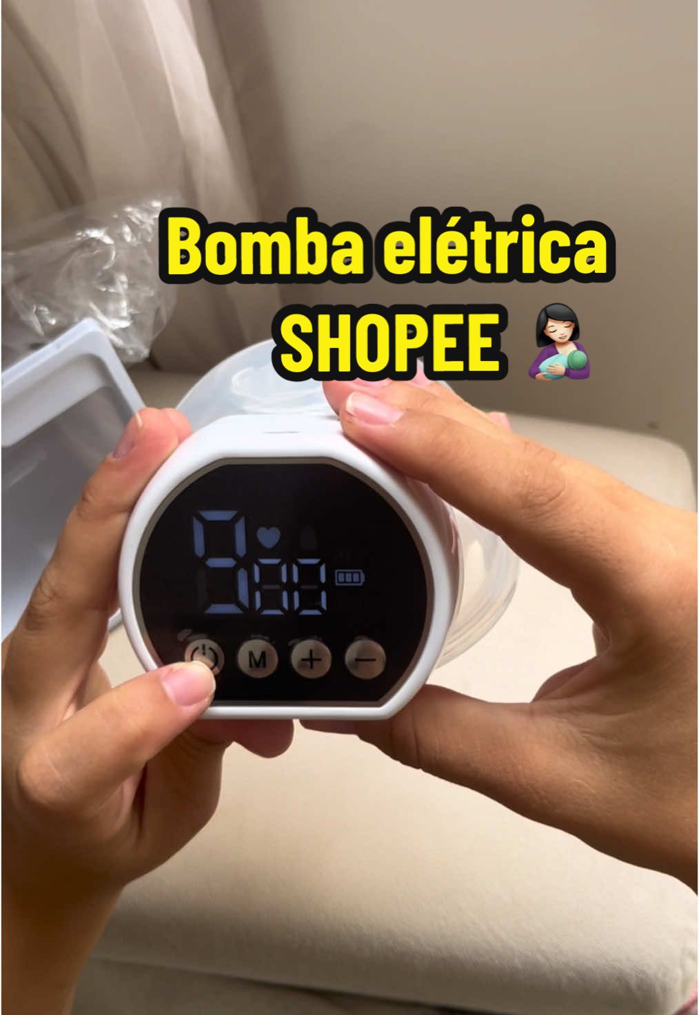 Bomba de tirar leite materno, prática e com sucção excelente🤰🏻 a melhor bomba de tirar leite  . . #maternidade #amamentação #bombaeletrica #bombadeleiteeletrica #bombaeletricashopee #baby #recemnascido 