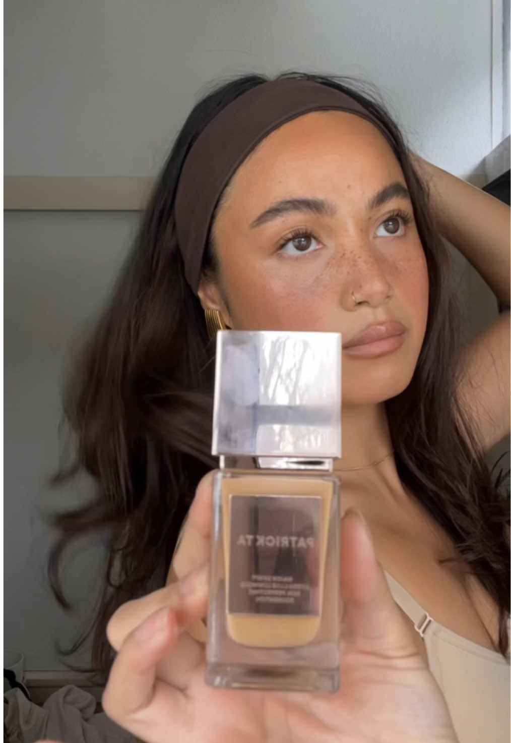 in love with @patricktabeauty’s Major Skin Hydra Luxe Foundation — it delivers lightweight & full coverage with a natural finish! #ad  Shade: 15-golden neutral • • • #ad #fyp #patrickta #foundation #makeup #skin