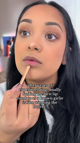 Why is finding a lip combos for us hard 😭 finding lip combos that work for me and my skin tone has been my Roman Empire #browngirlmakeup #browngirl #desigirl #browngirllipcombo #creatorsearchinsights #lipcombo #makeuptutorial #fashiontrends #makeupartist #beautyhacks 