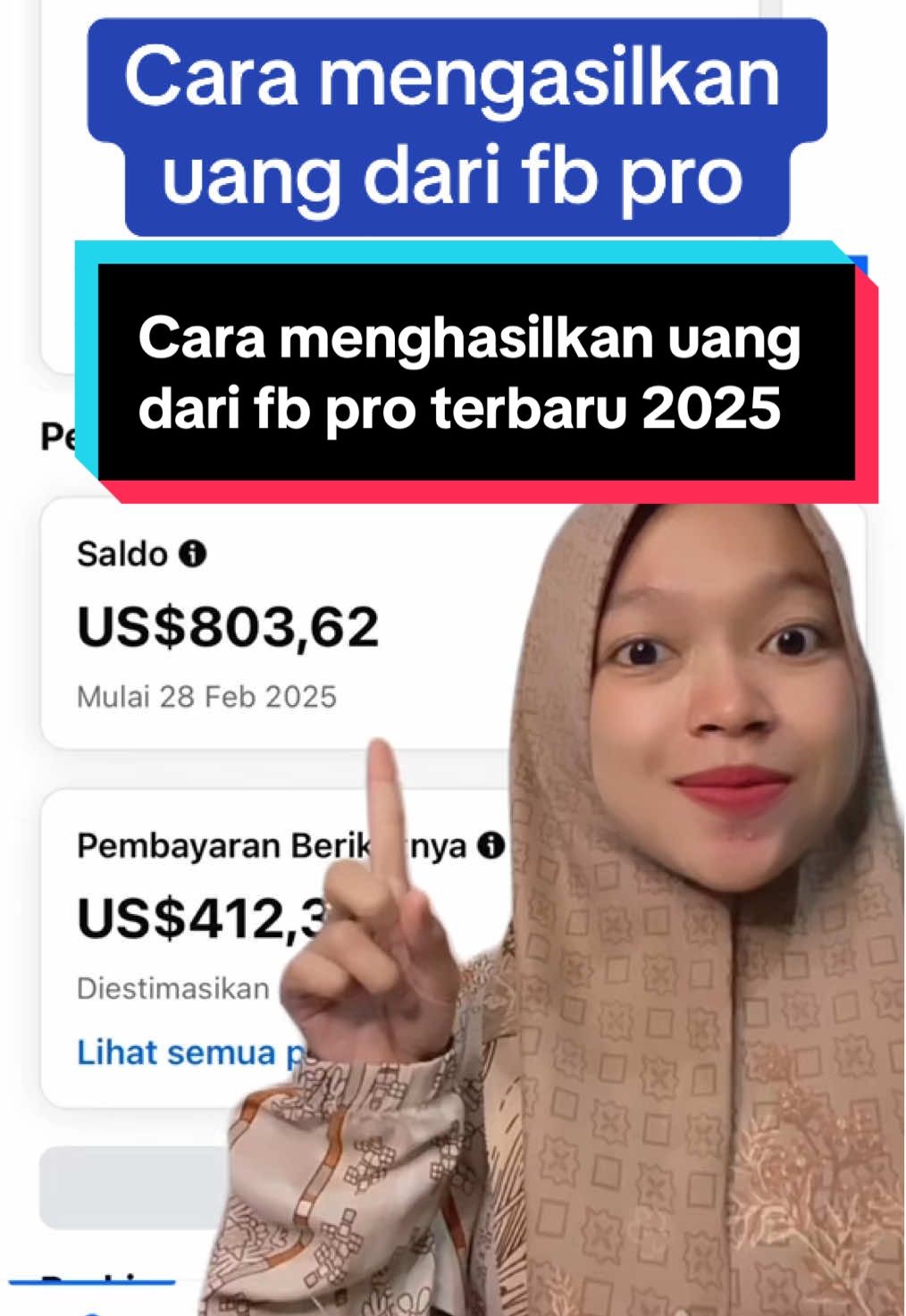 Cara menghilangkan uang dari fb pro terbaru 2025 gaji fb itu nyata adanya  #fbpro #gajifbpro #caramenghasilkanuangdarifb #edukasifbpro #motivation #insfirasi #gajian #kontenfbpro #pendapatanfb #info 