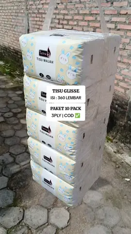 GLISSE Facial Tissue | Paket isi 10 Pack | isi 360 Lembar 3 Ply | Bisa COD ✅️ #tisuglisse #tisupromo #tisumurah #tisuwajah #facialtissue #tisu10pack 