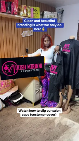 YES! you just found the best plug in branding,signage, and Printing 🤗 let’s help brand to business outlook to perfection 👌💯 #smallbusinessowner #smallbusinesscheck #signage #businesssignage #branding #saloncape #apron #printing #rikeshub 