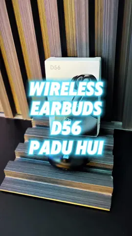 Wireless Earbuds terpadu mat. Sound bass padu ooo. Seyes tak rugi mat beli. Mantap. Ada promosi sekarang ni. 🫡.            #CapCut #earbuds #wirelessearbuds #earphones #d56 #earbudswireless #earbudsviral #fyp #foryoupage 