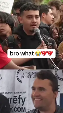 coulda asked bro anything and decided on THAT 😭💔💔 #fyp #funny #carti #charliekirk