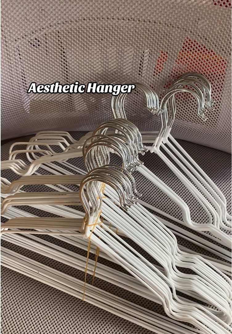 Time to upgrade your old hangers into this aesthetic and affordable one #hanger #whitehanger #aesthetichanger 