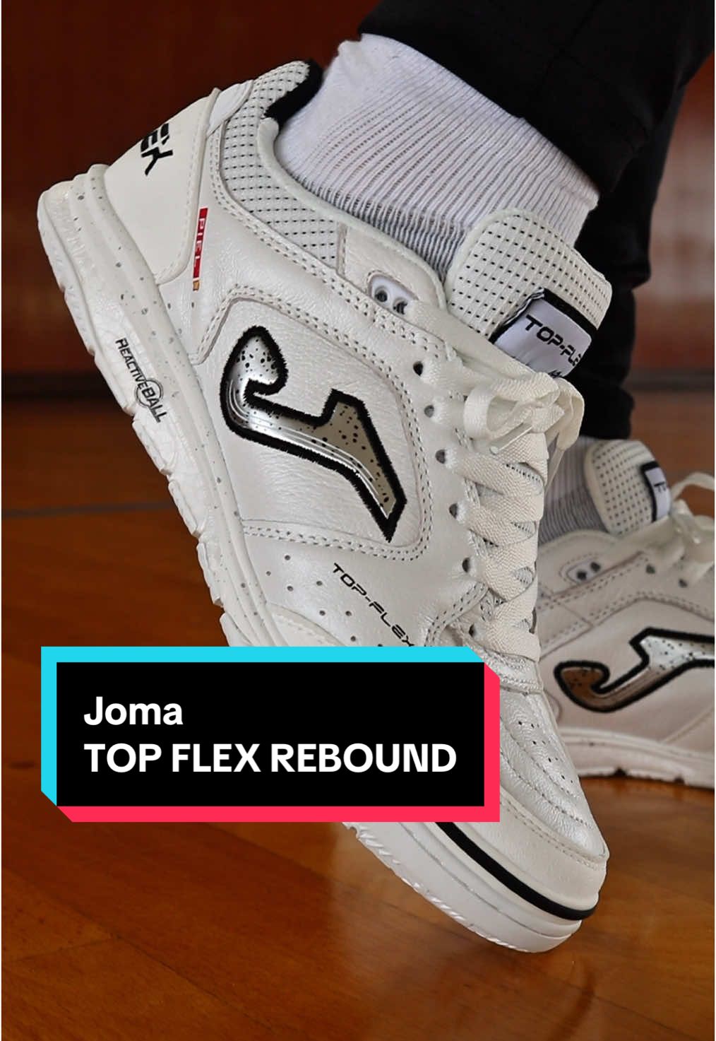 Joma TOP FLEX REBOUND 🆕 TORS2502IN WHITE ⬜️ TRY ON 🔥 #futsal #futsalshoes #footballboots #sepatufutsal #jomafutsal #jomatopflex 