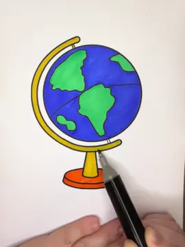 Globo terrestre 🌍🌍 #colorit #coloring #coloringbook #asmr #asmrvideo #globo #earth #fyp #foryoupage 