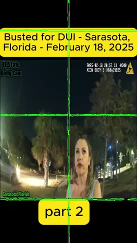 Busted for DUI - Sarasota, Florida - February 18, 2025 #cops #copsoftiktok #copsontiktok #copstiktok #police #policeofficer