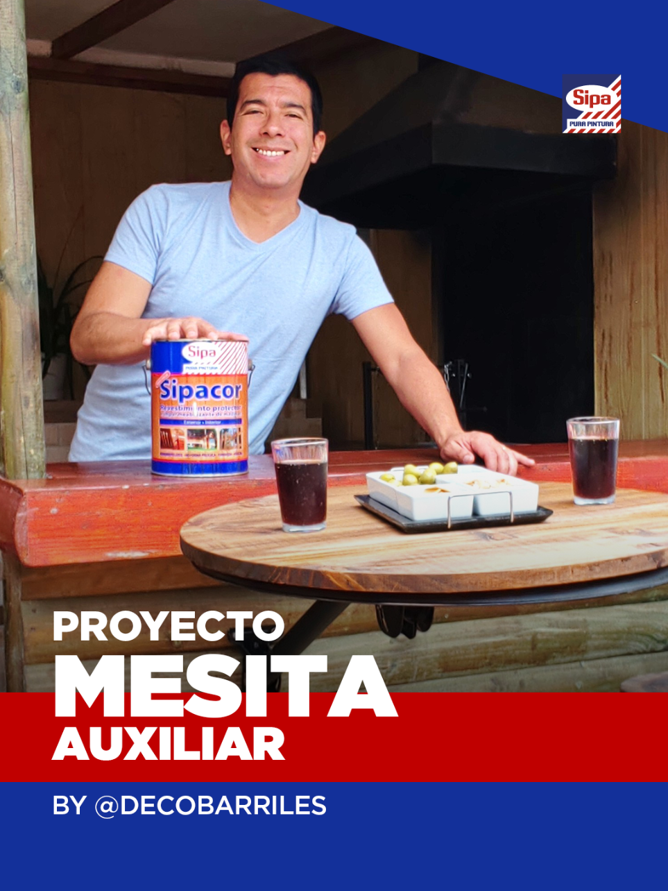 Les comparto una buena idea 💡 para reutilizar esas antenas de TV satelital que van quedando en desuso, en lugar de botarlas o dejarlas abandonadas en el techo oxidándose. Muy sencillo y con muy pocos materiales!! Además les muestro como proteger maderas que estarán expuestas a la intemperie usando el impregnante protector Sipacor de SIPA.  Espero que les guste y les sea útil! Algo que olvidé mencionar en el vídeo es que la mesita se puede plegar soltando las tuercas del brazo para dejarla pegada a la pared cuando no la usemos 😉✌🏼 Y recuerda que los amigos de SIPA están regalando 50 bonos de 150.000 celebrando el mes del maestro🎉🥳 Así es! Los maestros que compren productos de Sipa como el esmalte al agua mate o semi brillo y también latex extra cubriente, podrán participar por uno de los 50 bonos de 150 mil pesos que está sorteando la marca.  ¿Qué deben hacer para participar?  Sólo comprar y luego subir la boleta pinchando en el enlace del concurso que encuentran en la página de SIPA. Si te gustó no olvides darle like y compartir !! Alfredo Vega / Carpintero / DIY / Decobarriles  @Maestros de Primera Sipa  #pinta #reutiliza #construye #carpinteria #tips #datos #mesa