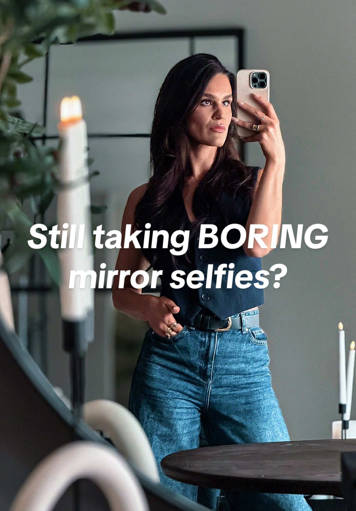 Are you STILL taking mirror selfies like this? 🙅‍♀️ Babe… you are WAY too stunning for that! Let me show you how to level up your selfie game in seconds—NO professional photographer needed. 🚀 📸 Here’s how to take a high-quality, brand-level selfie at home: ✨ Step 1: Walk further from the mirror (more space = better depth & pro-level results). ✨ Step 2: Switch to Portrait Mode for that creamy background blur. ✨ Step 3: Use the 5x lens to create that high-end camera effect. ✨ Step 4: Turn on Studio Light mode for that flawless, soft glow. ✨ Step 5: Adjust Exposure to -0.3 and Focus to 2.8 for the perfect balance. ✨ Step 6: Pose like a QUEEN—chin up, shoulders back, confidence ON. ✨ Step 7: Add a preset to enhance your photo in seconds. 💥 From THIS ➡️ to THIS. And the best part? You don’t need a fancy setup—just your phone and the right technique! 📢 Want to learn how to take pro-level brand photos at home? Inside my course Selfie to CEO, I’ll teach you everything you need to build a personal brand that STANDS OUT. DM me “CEO” and let’s get you started! 🚀✨ #PersonalBranding #ContentCreatorTips #SelfieHacks #BrandPhotography #SelfieToCEO #confidentoncamera 