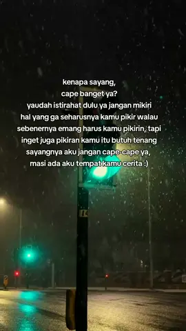 walau terkadang kamu masi ngerasa kurang tenang cerita sama aku, tapi setidaknya kamu bisa lega sejenak, jaga kesehatan ya sayang, aku akan selalu jadi orang pertama yang bangga dengan semua prosesmu :) #storykatakata #storymu 