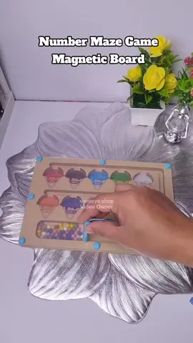 Number Maze Game Magnetic Board #numbermaze #colorandnumbermazepuzzle #magneticboard #magneticboardgames 