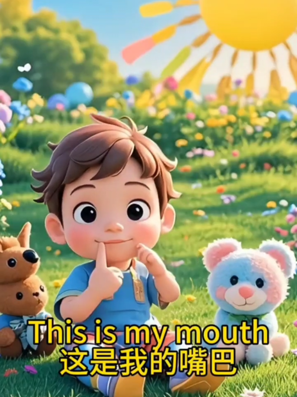 This is my head poem  #rhymes #kidscartoon #nurseryrhyme #learnenglish #englishteacher #kidsrhymes 