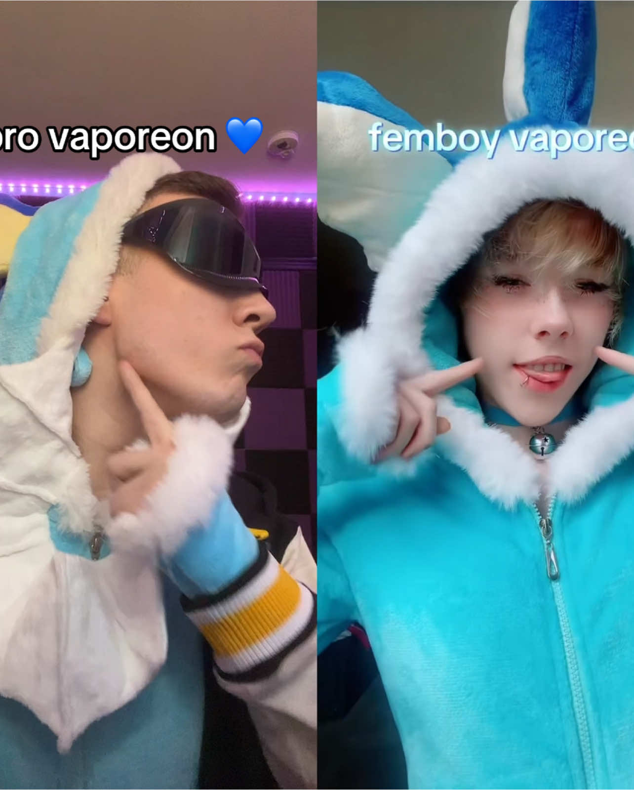 #duet with @NastyDawg forgive me 😭 #femboy #vaporeon #cosplay 