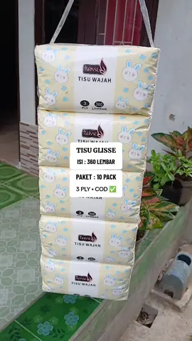 Tisu wajah GLISSE isi 360 Lembar 3ply ▪︎ Paket isi 10 Pack ▪︎ Bisa COD ✅️ #tisuglisse #tisumurah #tisupromo #tisuwajah 