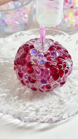 Make four transparent leather stress balls #Immersive #asmr #sleep #Voice #handmadeball #StressBall #Decompression #slimeslime #Obsessive 