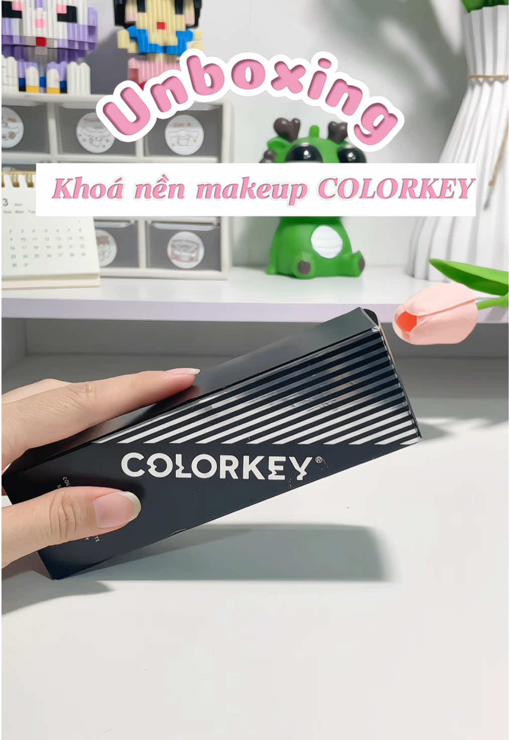 Thử khoá nền colorkey đi mí bà, cũng cũng á  #xuhuong #review #unboxing #danunboxreview #xitkhoamakeup #colorkey 