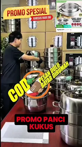 Promo panci kukusan #panci #pancisusun #pancisusunserbaguna #pancisusunstainless #tiktokshopindonesia #shopmaster 