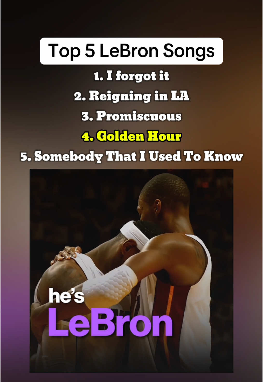 Top 5 LeBron Songs 😍 #NBA #basketball 
