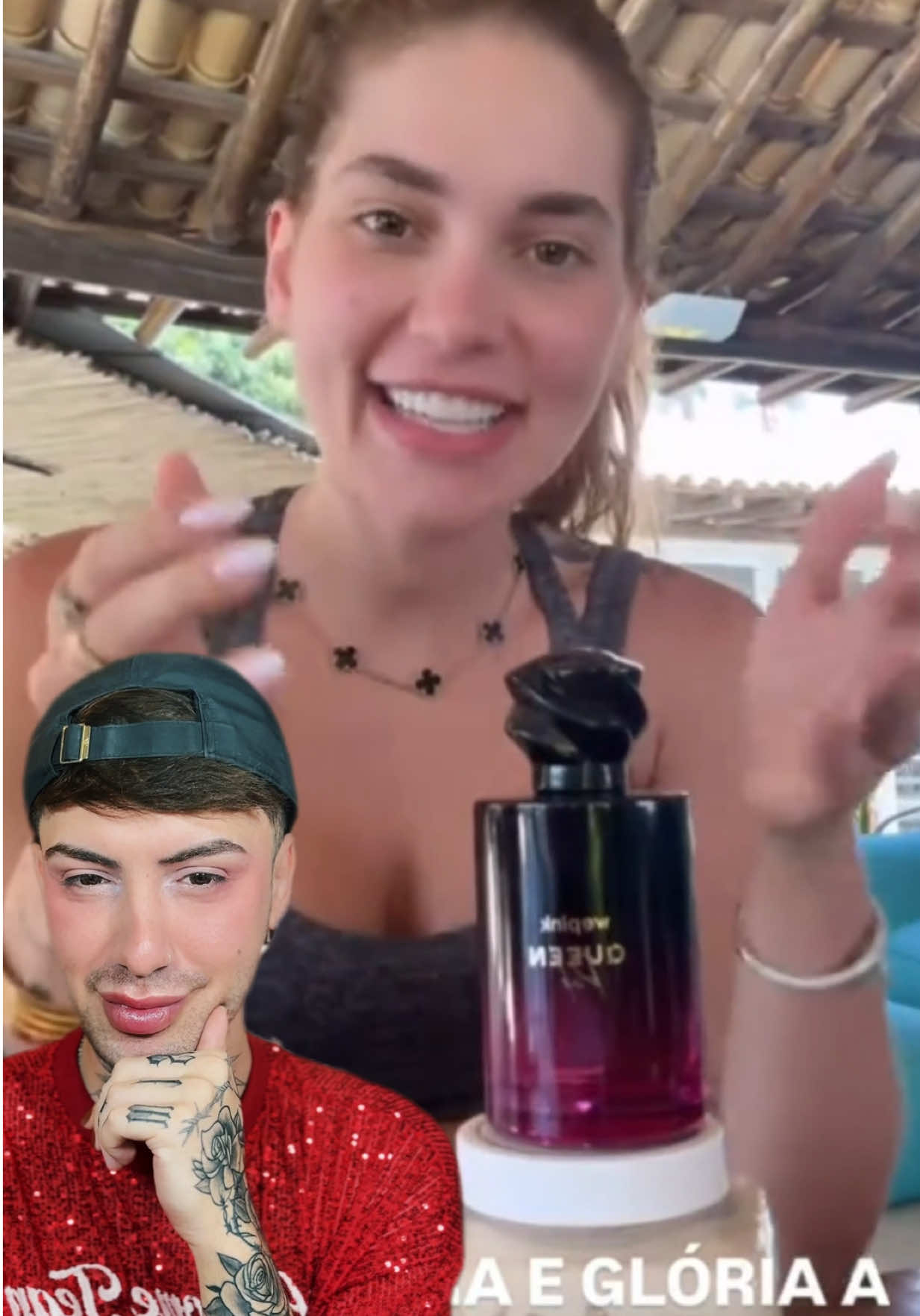 QUEEN PINK LANÇAMENTO DA WEPINK 👀 pra mim é totalmente inspirado no 212 VIP tradicional, forte, marcante e pra noite! 🥰 #perfume #virginia #wepink #queen #lançamento #cheirosa #resenha 