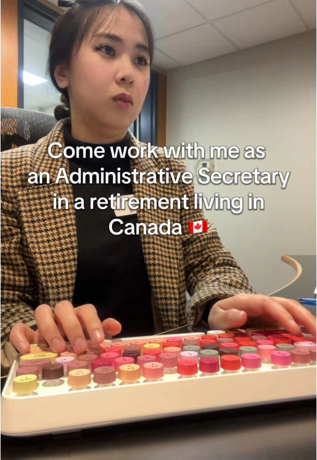 Come Work with Me #workwithme #lifeabroad #internationalstudent #working #secretary #secretary #canada #officegirly #corporatelife #fyp #foryoupage #keyboardasmr #philippines #careers #opportunity #work #administrativeassistant #retirementliving 
